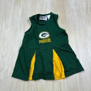 Vintage Mighty Mac Greenbay Packers Cheerleader Dress 12M Girls 12 Months Infant